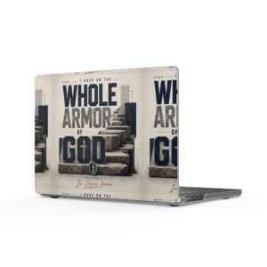 Whole Armor of God MacBook Case — Christian Faith Inspirational Laptop Cover