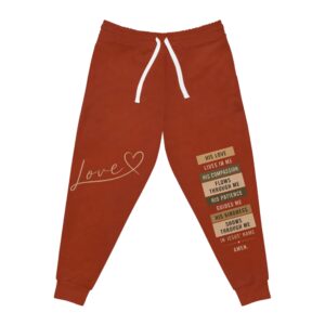 Christian Script 'Love' Athletic Joggers — Inspirational Scripture Quote Sweatpants