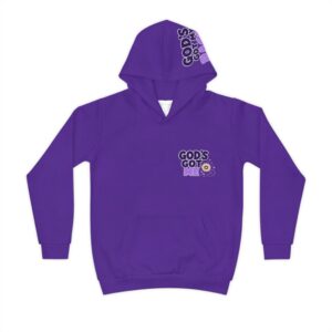 Children's Hoodie — "God's Got Me" Christian Kids Pullover (The Lord I Will Not Be Afraid)