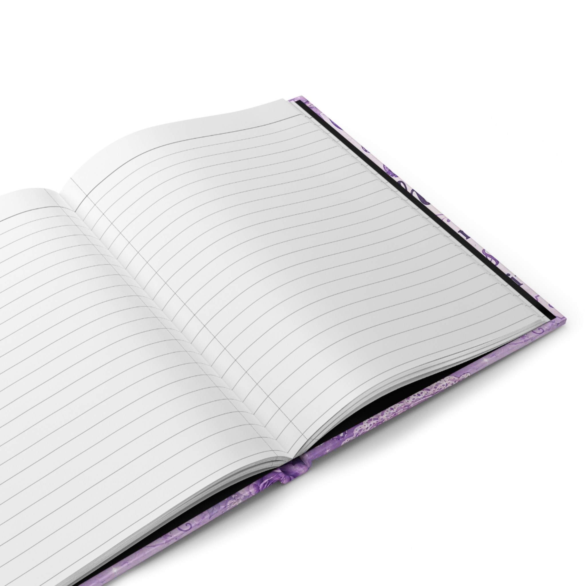 Hello Kitty Psalm 51:10 Hardcover Journal — "God has created in me a clean heart" Purple Faith Notebook - Image 4