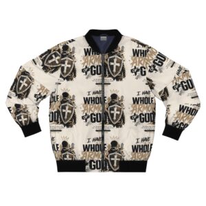 Armor of God Bomber Jacket — I Have the Whole Armor of God All-Over Print