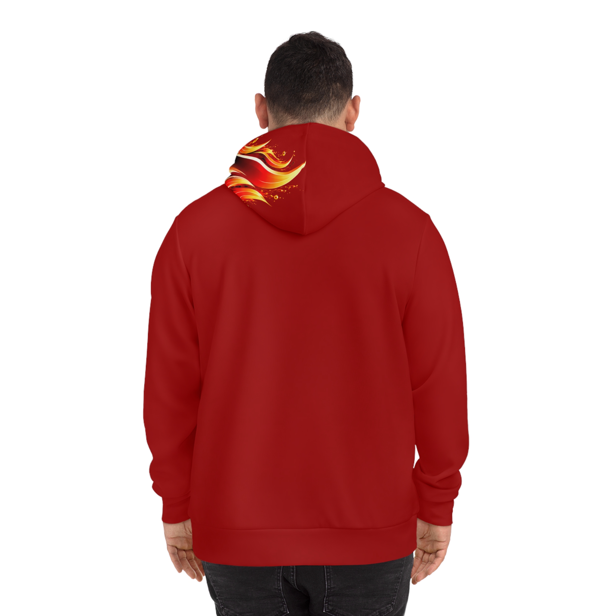 Holy Ghost Flames Hoodie - Christian Faith Flame Graphic Pullover - Image 5