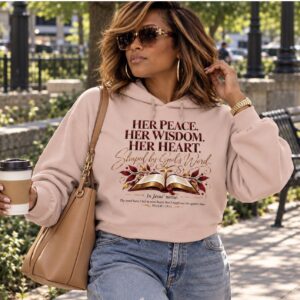 “Her Peace, Her Wisdom, Her Heart” Faith Graphic